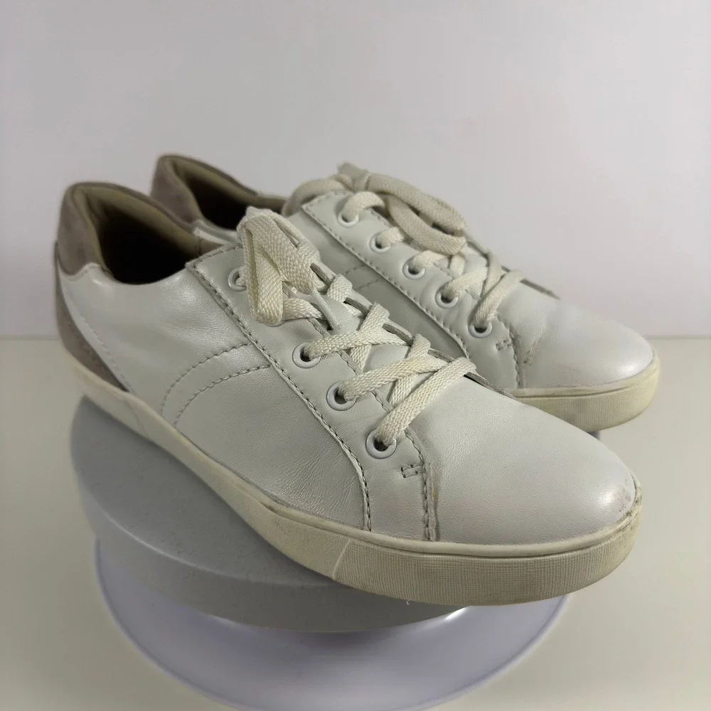 Naturalizer Womens Sneakers White Leather Lace Up‎ Comfort Casual Shoes 10